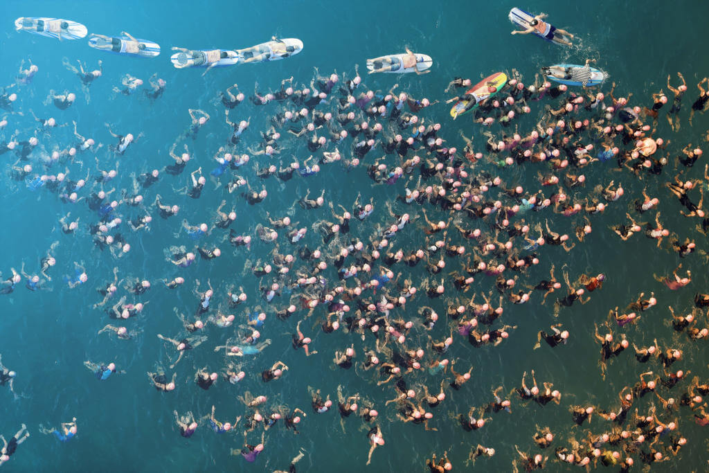 Das Schwimmen beim Ironman Hawaii