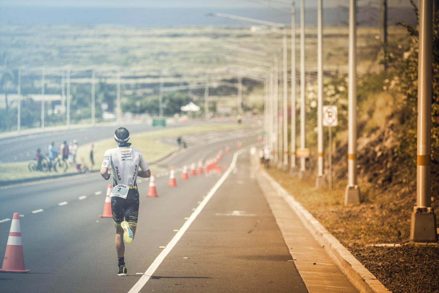 Einsamkeit auf der Laufstrecke beim Ironman Kona