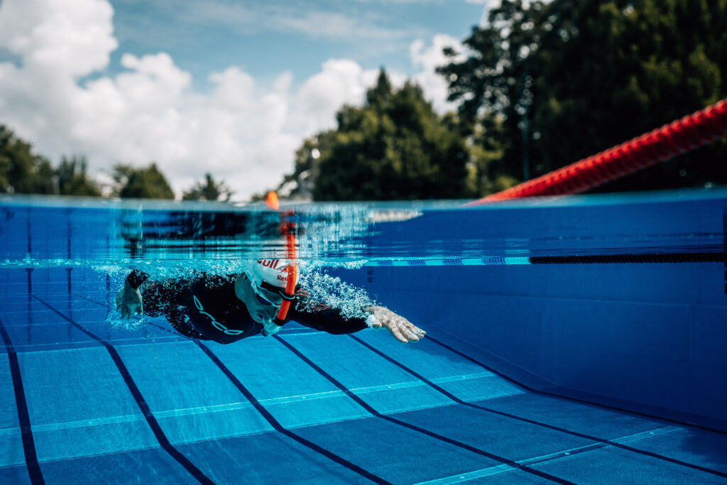 Schwimmen Training Sebastian Kienle